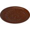 Ekena Millwork Temple Ceiling Medallion (Fits Canopies up to 9 1/4"), 24"OD x 1 5/8"P, Burnished Mahogany Crackle CM24TEBMC - alternate 3